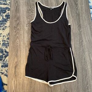 fashion Nova black and white romper/jumpsuit